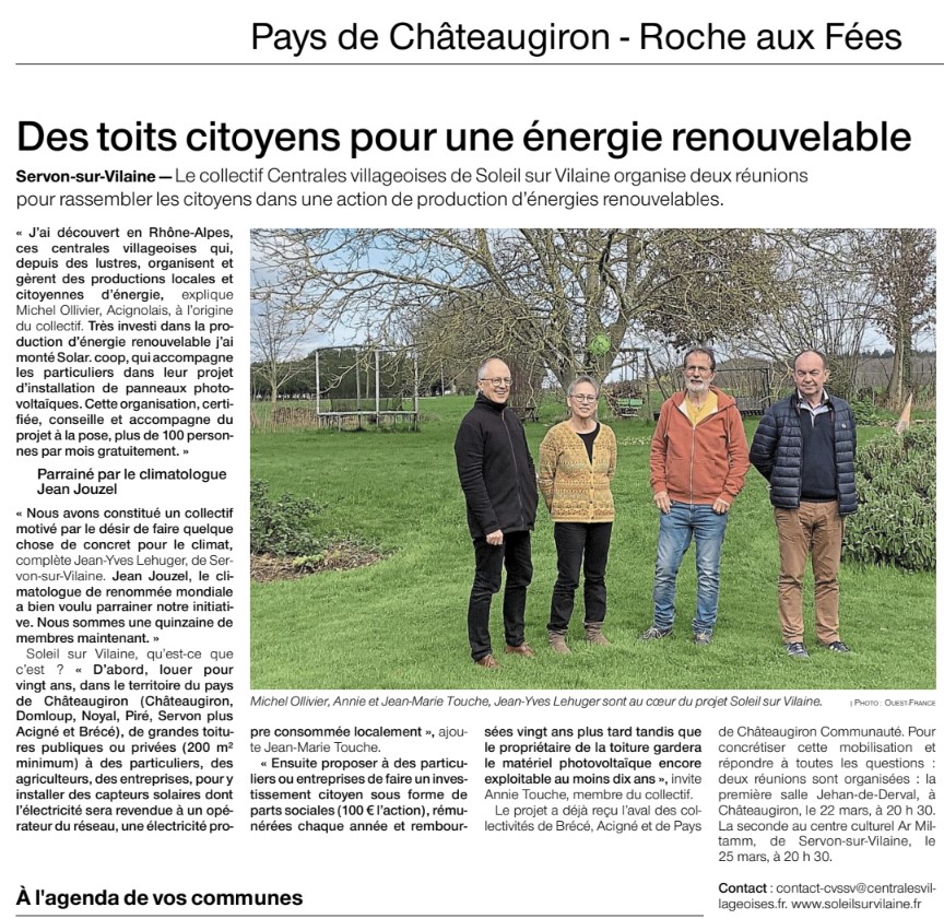 Des toits citoyens pour une énergie renouvelable
